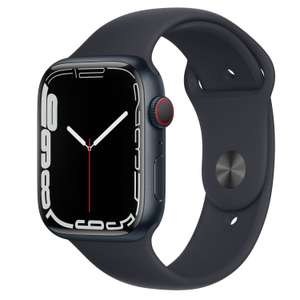[Wie neu] Apple Watch Series 7 4G 45mm Aluminium mit Sportarmband Mitternacht (484x396, OLED, 32GB, GPS, ~18h Akku)