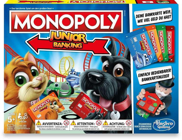 [GALERIA OFFLINE] Monopoly Junior Banking (Hasbro E1842) für 9,99€