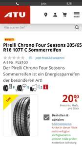 ATU Sommerreifen Winterreifen Allwetterreifen z. B. Pirelli Chrono 205 65 R16 C 107T