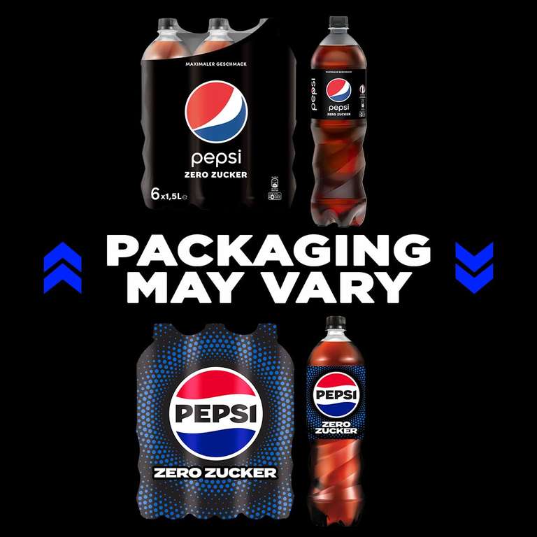 [Amazon Prime] Pepsi Zero Zucker 6 x 1.5 Liter für 7,09 € zzgl. Pfand