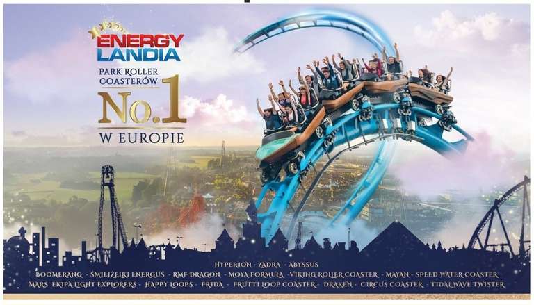 Energylandia Polen: Europas No.1 Freizeitpark (hinsichtlich der Menge an Rollercoaster) 3 für 2