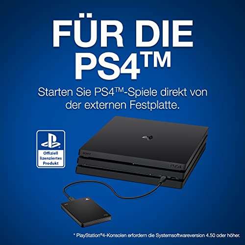 Seagate Game Drive für PlayStation 4 / Playstation 5, 2TB externe Festplatte