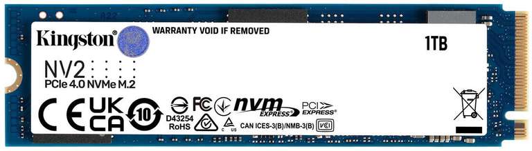 Kingston NV2 M.2 NVMe PCIe 4.0 SSD 1TB für 44,85€ inkl. Versand (Office Partner)