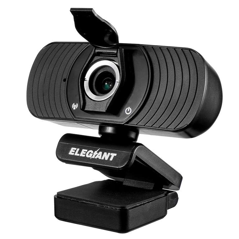 1080p Webcam ELEGIANT EGC-C01 mit Privacy-Cover und Mikrofon