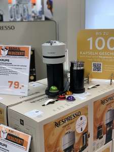(Saturn Bochum) Nespresso Vertuo Next + Aeroccino 3 (zusätzlich bis zu 100 Kapseln geschenkt)