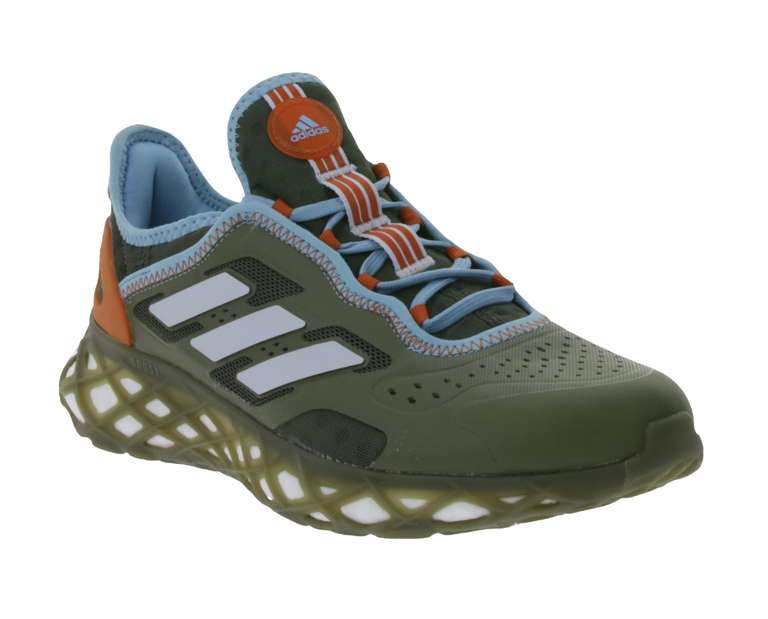 adidas Web Boost Herren Turnschuhe Sneaker | nachhaltiger Lauf-Schuh mit BOOST Dämpfung HQ6170 Grün | Gr. 41 1/3 - 46
