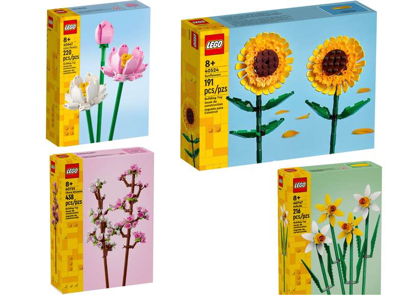 LEGO Botanical Collection - Lotusblumen (40647) für 9,99 Euro [Amazon Prime/Müller Filialabholung], 40524, 40725 und 40747 nur Müller