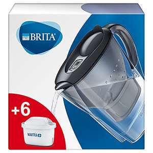 BRITA Wasserfilter Marella graphit inkl. 6 MAXTRA+ Filterkartuschen – BRITA Filter Starterpaket
