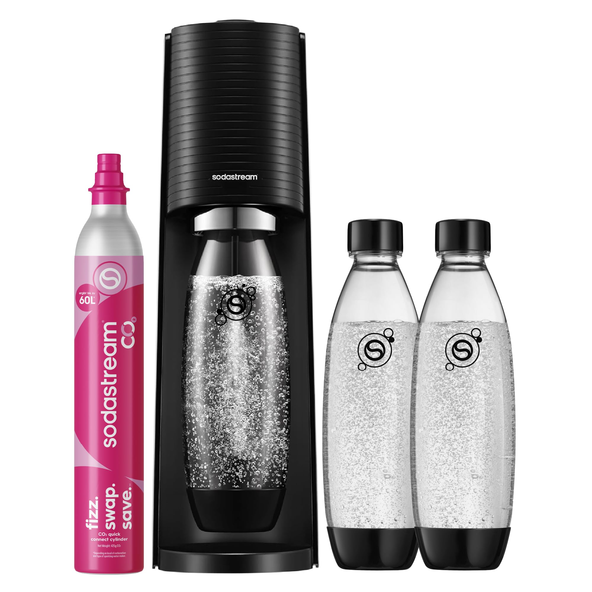 Amazon: SodaStream TERRA Promopack – Wassersprudler inkl. 3x 1L Sprudlerflaschen & CO₂-Zylinder