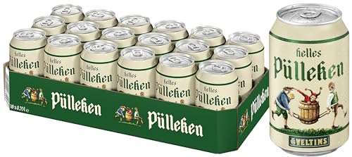 Helles Pülleken - Helles Bier (18 x 0.33 l Dose) - 9,99€ + 4,50€ Pfand (Prime/Abholstation)