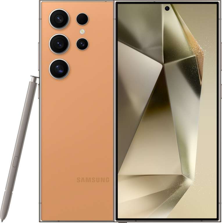 Samsung Galaxy S24 Ultra 512GB in Orange mit verschiedenen Tarifen | nach Verkauf ab 2,97€ mtl. | nach Verkauf mit GigaKombi ab -2,03€ mtl.