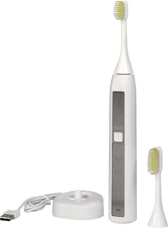 Silk´n Toothwave Zahnbürste mit zwei Bürstenköpfen und Ladestation (klinisch erprobt, reduziert Zahnstein) für 99,99€ inkl. Versand