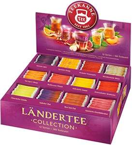 Teekanne Ländertee Collection Box, 180 Teebeutel in 12 Sorten, 383 g (PRIME)