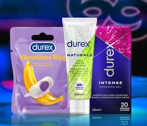 durex: versandkostenfreie Bestellung mit Code "DurexCheckout" | Gleitgel, Sextoys, Kondome