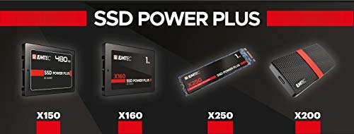 (prime) Interne SSD 2.5 Zoll Emtec X150 Power Plus 3D NAND - 120 GB