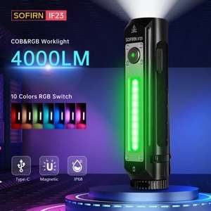 Sofirn IF23 RGB LED Taschenlampe mit Akku 21700