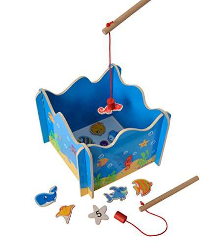 Eichhorn - Angelspiel mit zwei Angeln, Holzspielzeug, Geschicklichkeit, ab 3 Jahren, 16 teilig für 7,59€ (Prime) [100002089]
