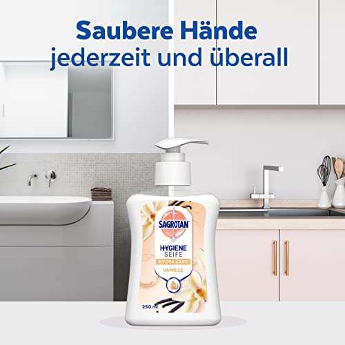 [Prime - Sparabo] 6x Sagrotan Extra Pflege Hygieneseife Vanille & Cashmere 250ml