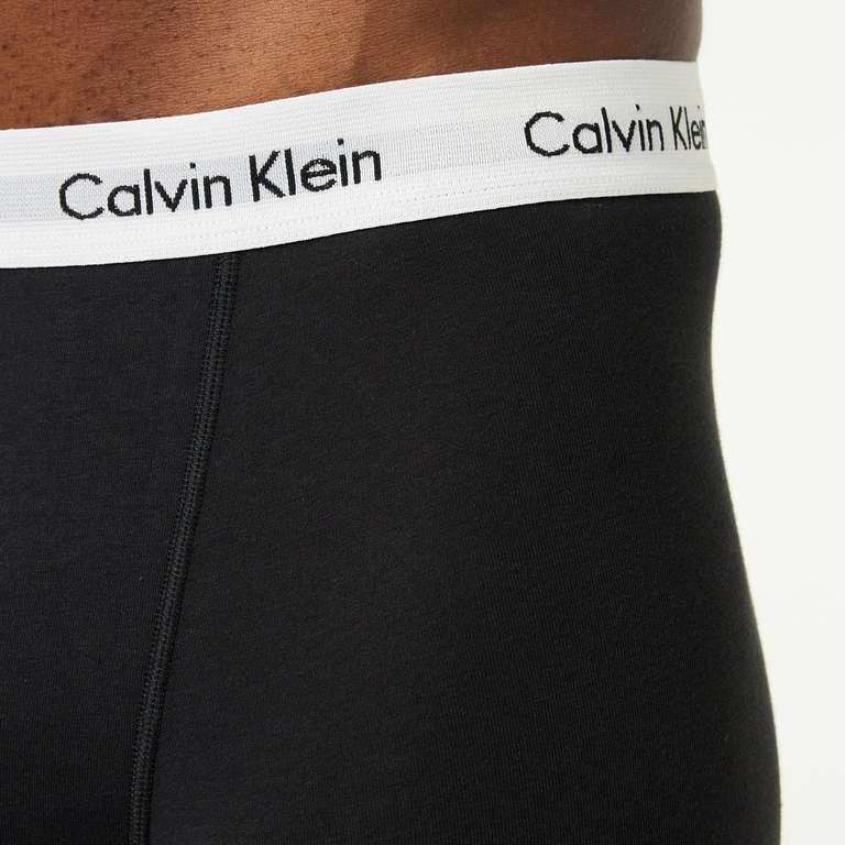 Calvin Klein Herren 3er Pack Boxershorts Trunks Baumwolle mit Stretch