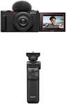 Sony Vlog Kamera ZV-1F + Bluetooth Handgriff GPVPT2BT