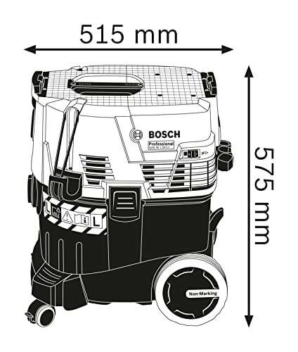 Bosch Professional Industriestaubsauger GAS 35 L SFC+ (1200 Watt, 35 L Behälter, 3 m Schlauch, im Karton)