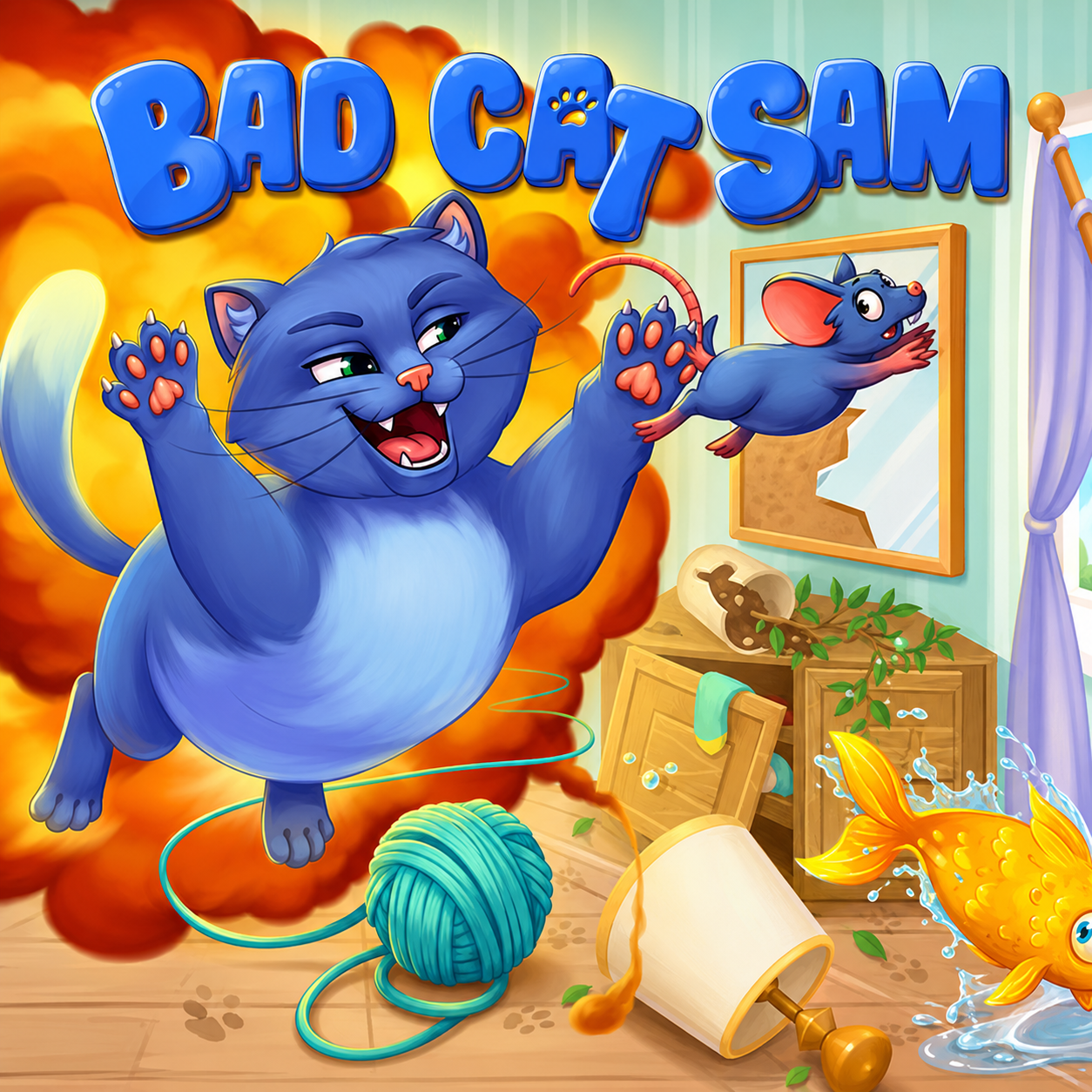Bad cat Sam kostenlos für PC bei IndieGala | DRM-frei