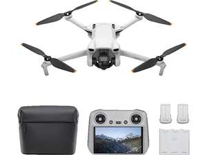 BESTPREIS - [Mediamarkt / Saturn | Amazon mit Lieferung im FEB 24] DJI Mini 3 Fly More Combo & DJI RC Drohne, Grau/Weiß