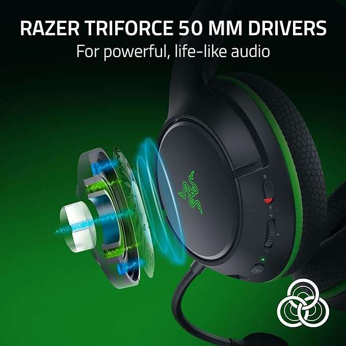 [NBB] Razer Kaira HyperSpeed - Kabelloses Multiplattform-Gaming-Headset für Xbox (Memory Foam Ohrpolster, HyperClear Kardioiden-Mik)