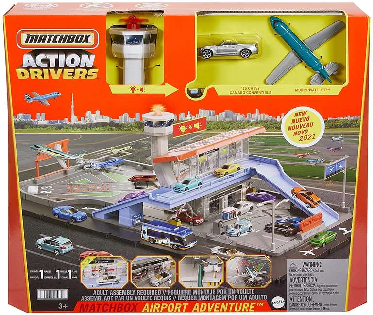 Matchbox Mattel Action Drivers Flughafenabenteuer HGC59 BESTPREIS [Amazon Prime]