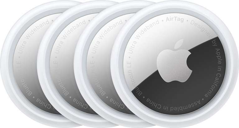 Apple AirTag im 4er-Pack für 97€ | AirPods Pro 2. Generation mit MagSafe Ladecase für 222€ | MagSafe Induktives Ladegerät für 27€