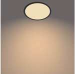 Philips Wand-/Deckenlampe Superslim CL550 Ceiling lamp Ø250 mm LED 15W 2700K SceneSwitch IP44, Black