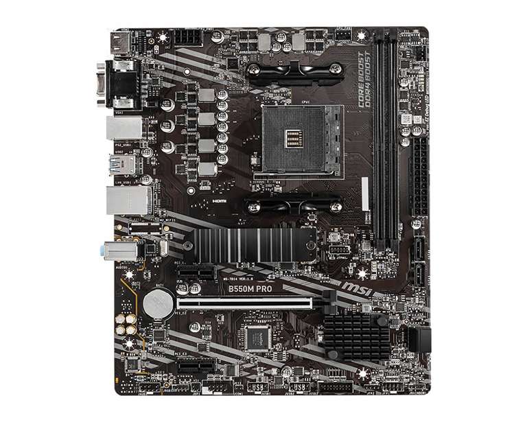 MSI B550M PRO Motherboard AMD AM4 micro ATX