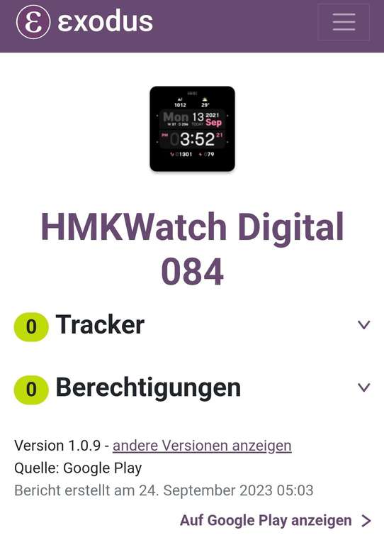 HMKWatch Digital 084 (WearOS Watchface) (Google Play Store)