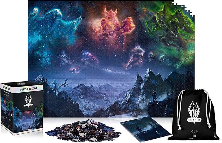 Alza: Skyrim 10th Anniversary Puzzle (1000 Teile) inkl. Poster und Tasche für 19,89€