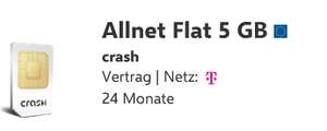 (SIM only) 5 GB Telekom-Netz Allnet Flat für 8,62€ p.M. bei RFNM (25,0 MBit/s LTE)