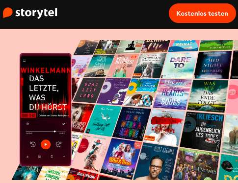 45 Tage Storytel gratis - unbegrenzt Hörbücher und E-Books (Alternative zu Audible & Co.)