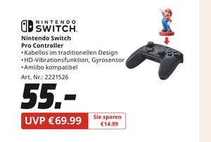 [Mediamarkt Rostock] Nintendo Switch Pro Controller - lokal - verkaufsoffener Sonntag 25.2. - Brinkmannsdorf