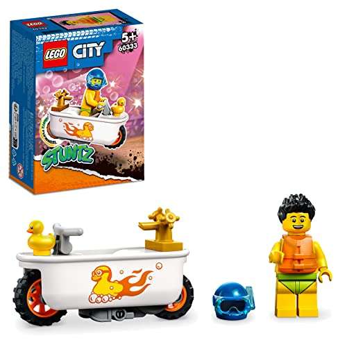 [prime]LEGO 60333 City Stuntz Badewannen-Stuntbike, Set mit Motorrad und Minifigur