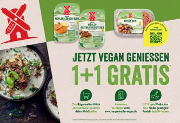 2x Rügenwalder Mühle Vegane Produkte deiner Wahl kaufen, Geld für das günstigere zurück | 02.01. - 28.02.