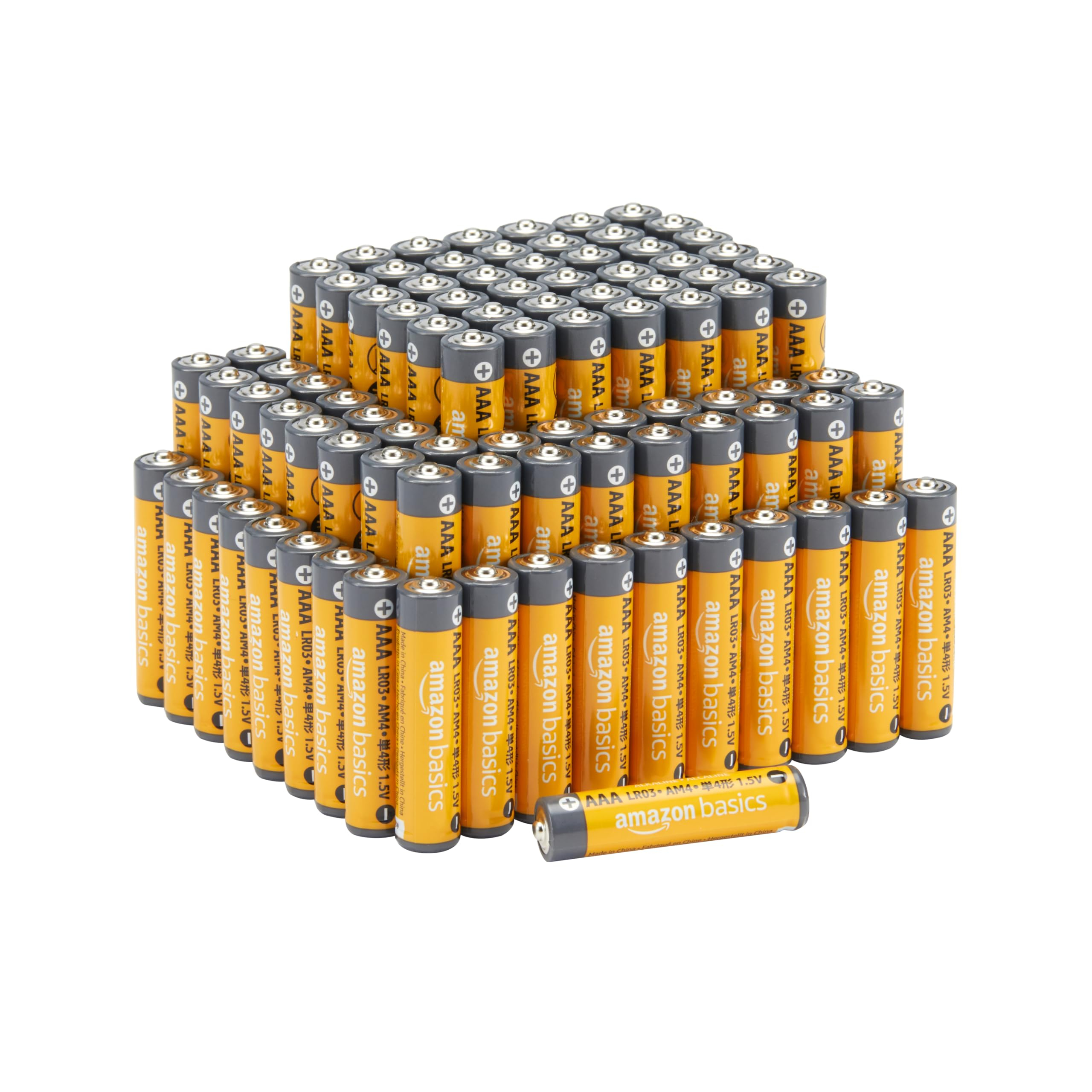 Amazon Basics AAA Alkali Hochleistungsbatterien, 10 Jahre lagerfähig, 100 Stück (0,136€ pro Stuck)[PRIME]
