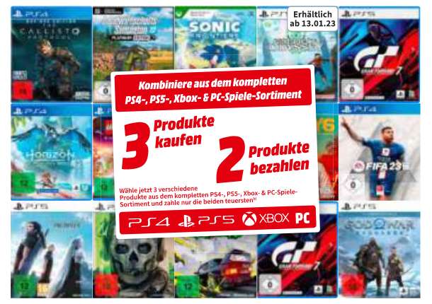 SANDISK PLUS 1TB SSD für 59€ | 3 für 2 auf alle PS4/PS5/Xbox/PC-Spiele | FRITZ!Box 7590 AX + FRITZ!Repeater 1200 AX 279€ | Dell S2721HN 119€