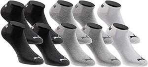 PUMA Sneaker Socken Sportsocken 10-Paar-Pack Größe ( 35 bis 46 ) viele verschiedene Farben z.B. schwarz, dunkelblau, grau (prime)
