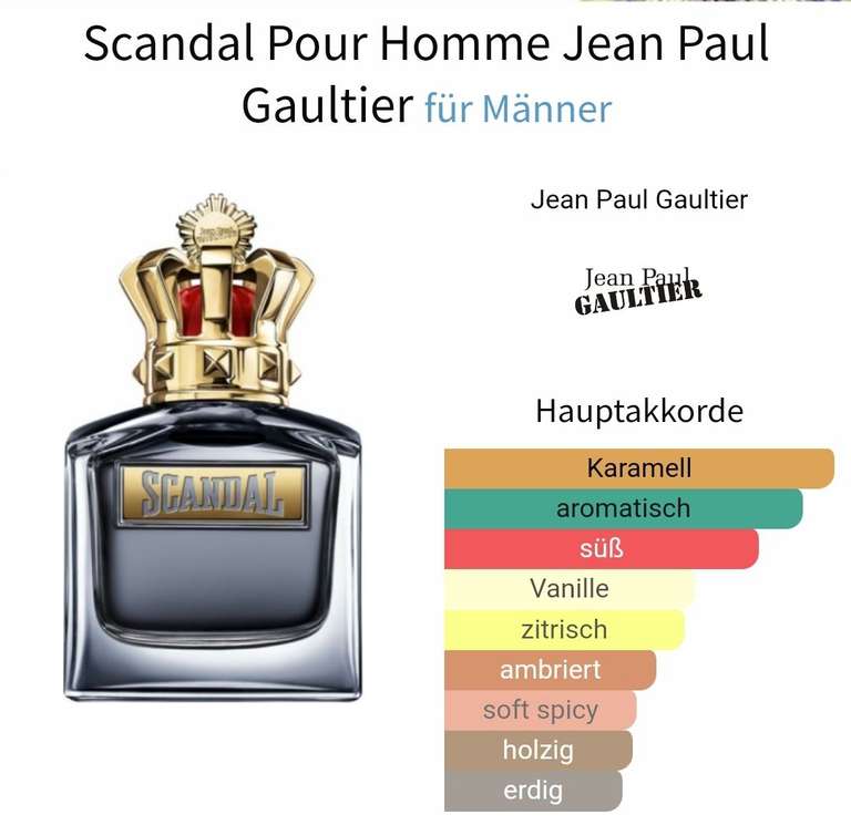 (Parfümerie-Pieper) Jean Paul Gaultier Scandal pour Homme Eau de Toilette 100ml