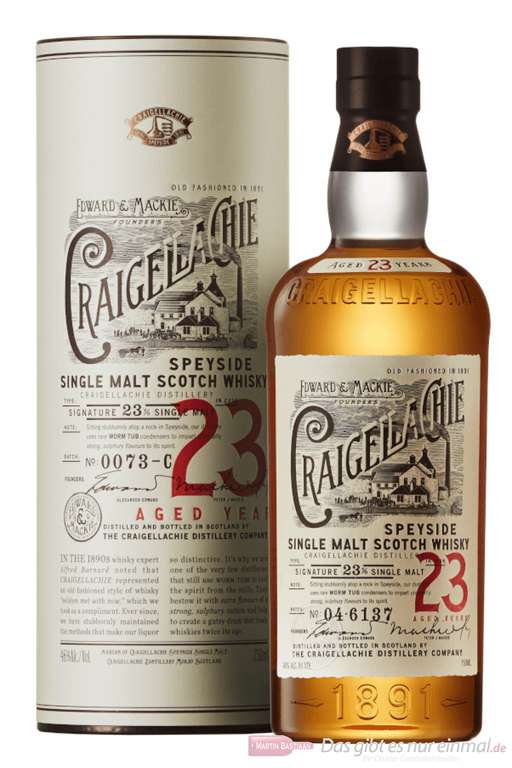 Craigellachie 23 Jahre Single Malt Whisky @dasgibtesnureinmal.de