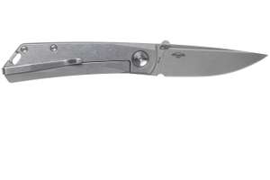 Real Steel - Luna ECO - Messer, Gr. Klinge 7 cm, grau (Stonewash/Grau)