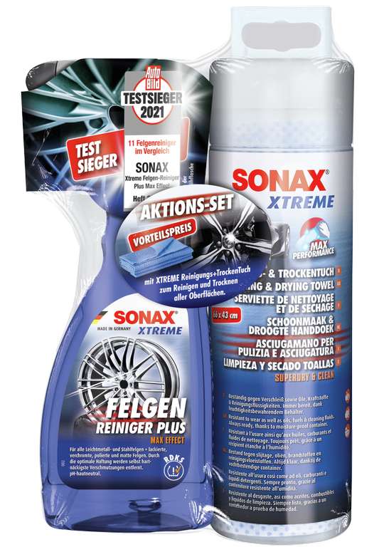 WOW SONAX Felgenreiniger 500 ml + Trockentuch für 11,60€ Versandkostenfrei "Check24 Punkte einlösbar"