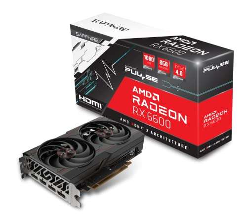 [Amazon.fr] Sapphire Pulse AMD Radeon RX 6600 8GB Grafikkarte für 201,01€