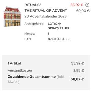 Rituals - The Ritual of Advent 2D 2023 für 58,87€ bei Galeria