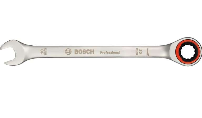 Bosch Professional Ratschenschlüsselsatz, 10-teilig (Größen inkl. 8, 10, 12, 13, 14, 15, 16, 17, 18 und 19 mm, im Karton),