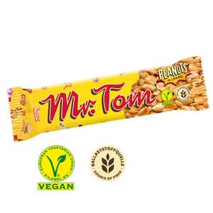 Mr.Tom Peanut Erdnuss Riegel 2-te Sortierung Vegan 1000g (6,99€/Kg + Versand)